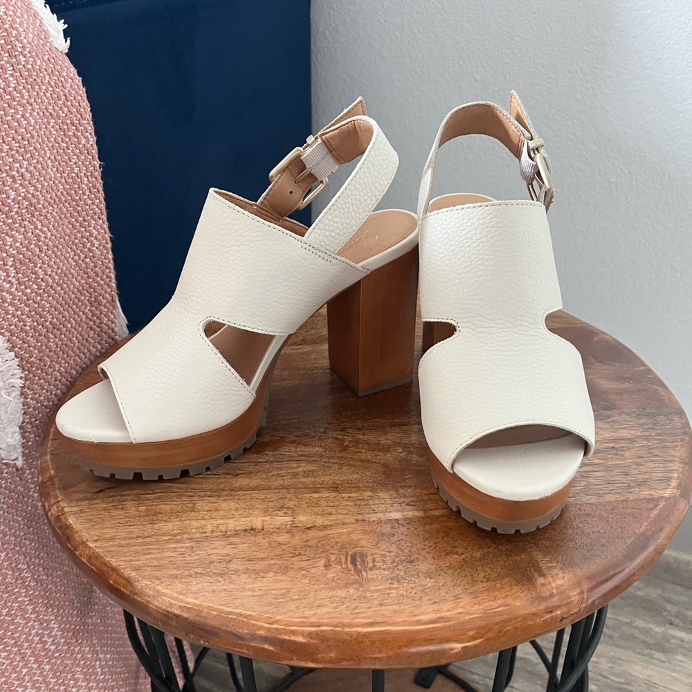 Cream heels